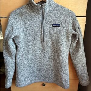 Patagonia Heathered Gray Fleece Pullover